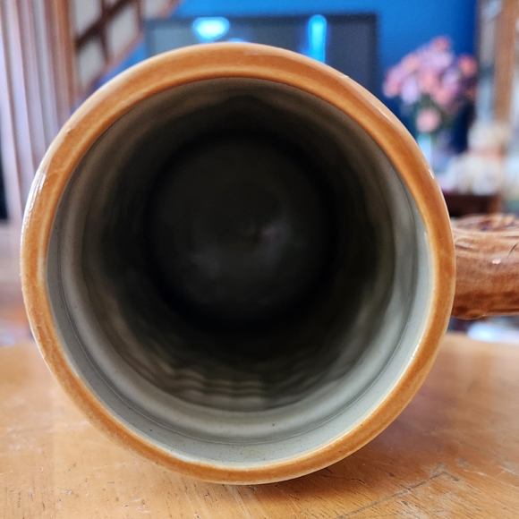 Vintage Japanese Ceramic Beer Stein Japan Pub Mug Handmade Art German Old - Picture 5 of 5